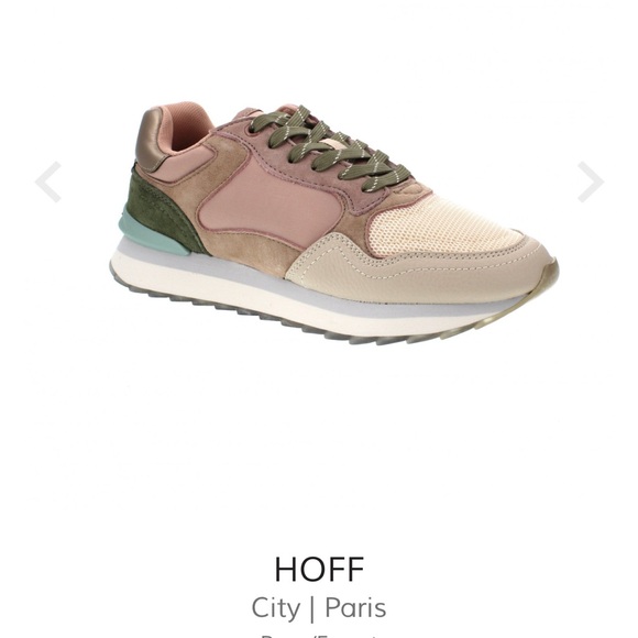 Shoes - Women's HOFF Paris Sneakers - Pink, Cream and Green